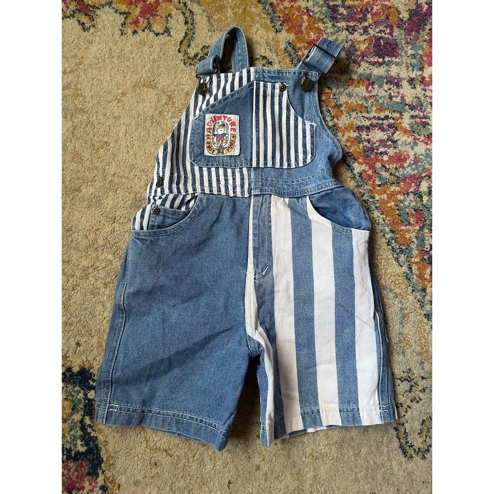 Vintage striped Little Rebels Overalls
